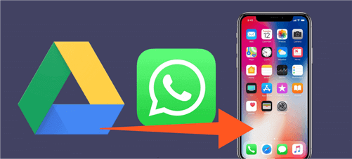 how do i restore whatsapp chats from google drive backup on an iphone