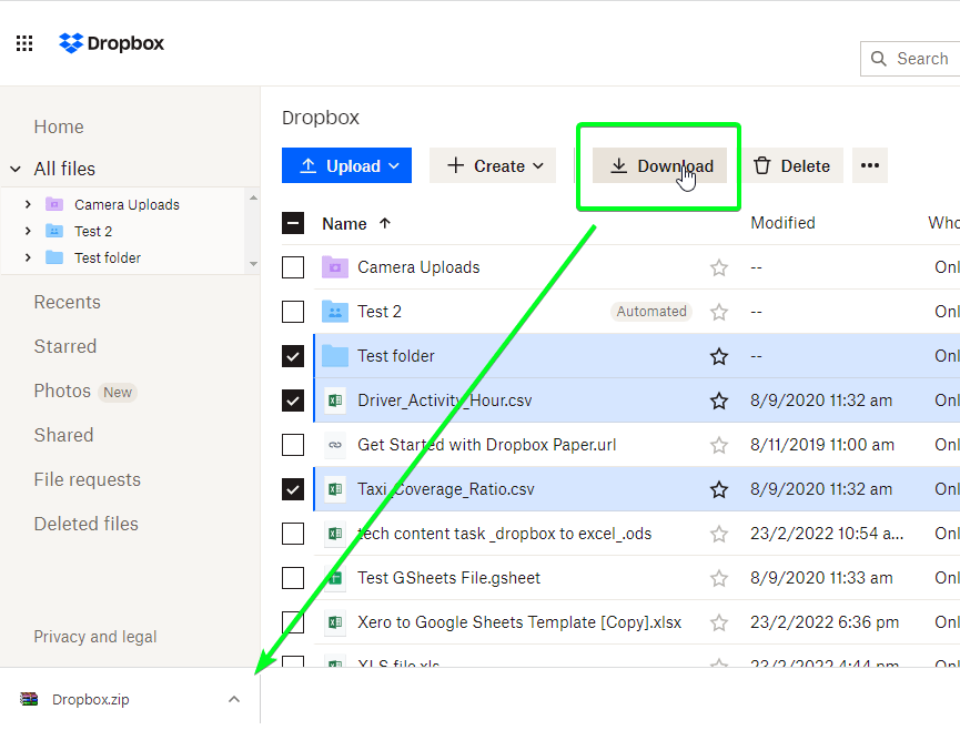 how do i transfer dropbox from one computer to another