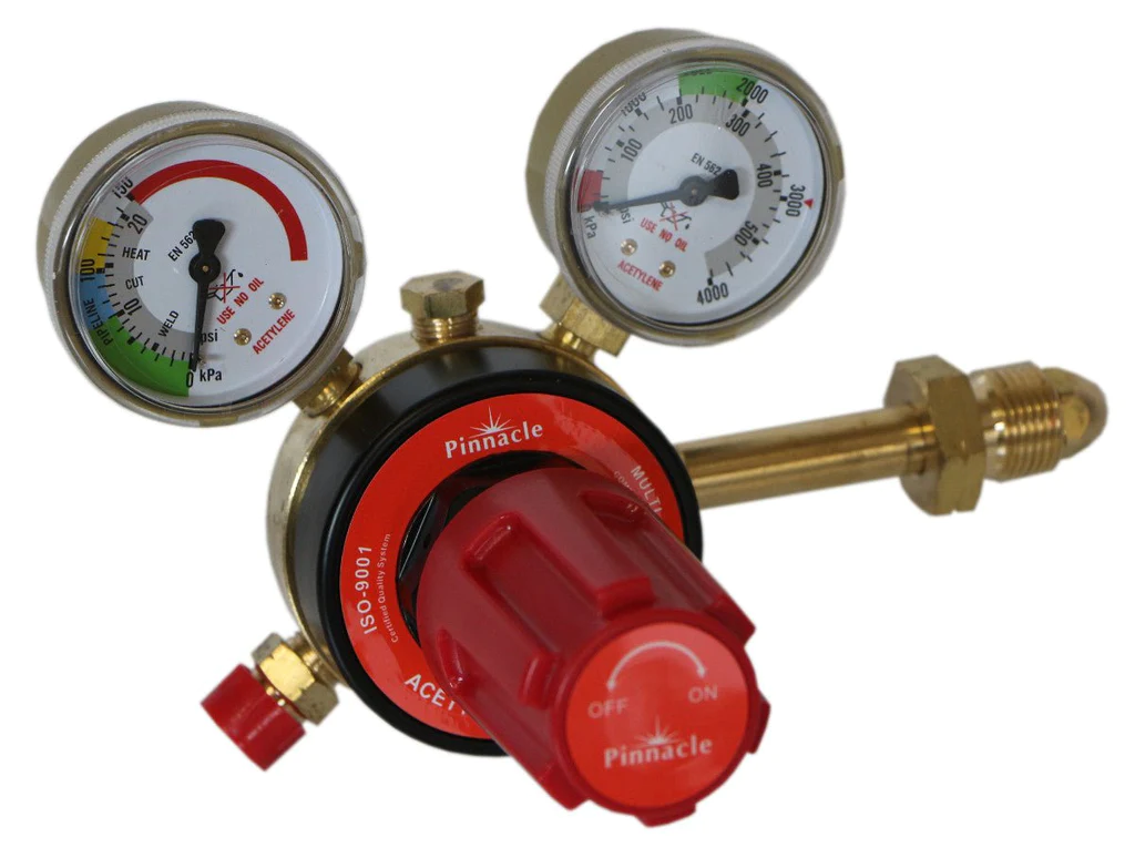 which type of thread is used in acetylene cylinder regulator