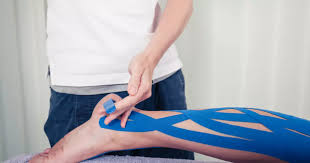 Initial steps to apply adhesive for Achilles tendonitis